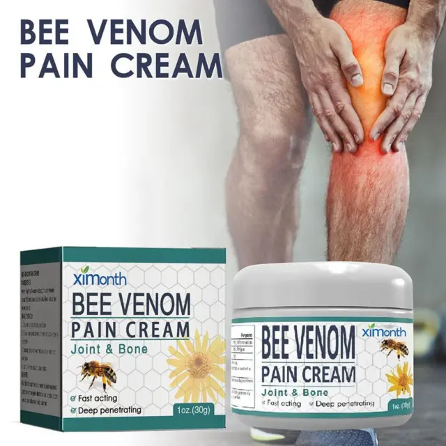 30 g crema curativa dolore e ossa Bee-Venom, crema sollievo ossa articolazioni api;