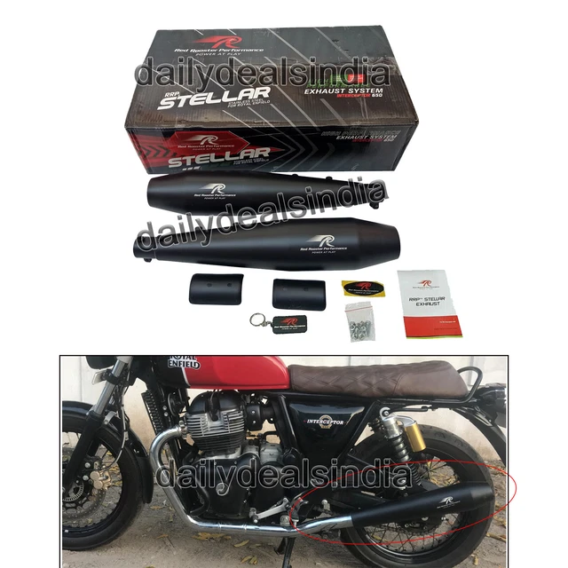 ROYAL ENFIELD INTERCEPTOR 650 "SS Red Rooster Exhaust Muffler Silencer