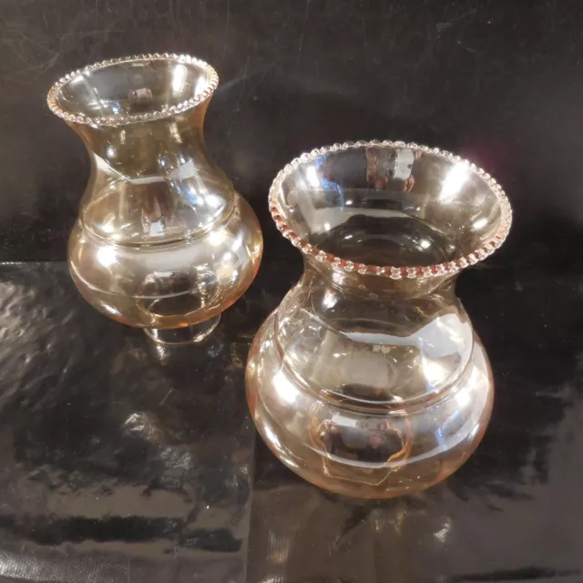 2 Tulpen Glas Kristall Kronleuchter Jugendstil Deko Design Xx Pn France N3092