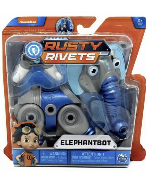 Elephant Rivet Set NICKELODEON RUSTY RIVETS Build Me Rivet System Elephantbot Figure £18. ...