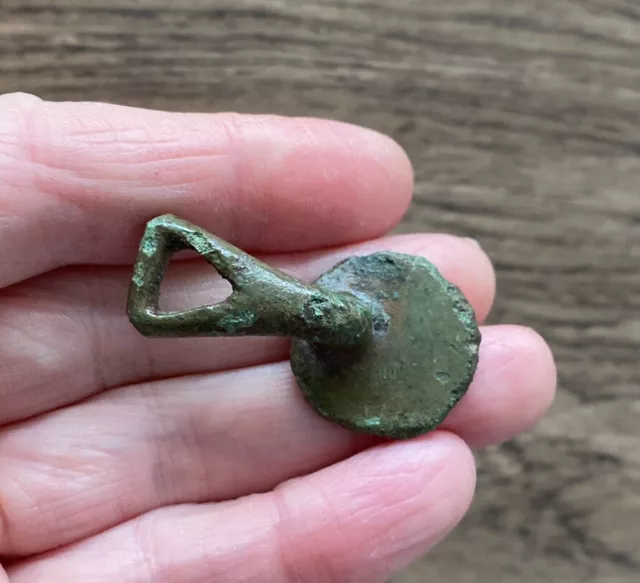 Ancient British-Celtic. Bronze Clothing Toggle. Circa 100 B.c. 3