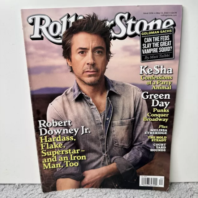 Rolling Stone Magazine Issue 1104  May 13, 2010 Robert Downey Jr Cover.