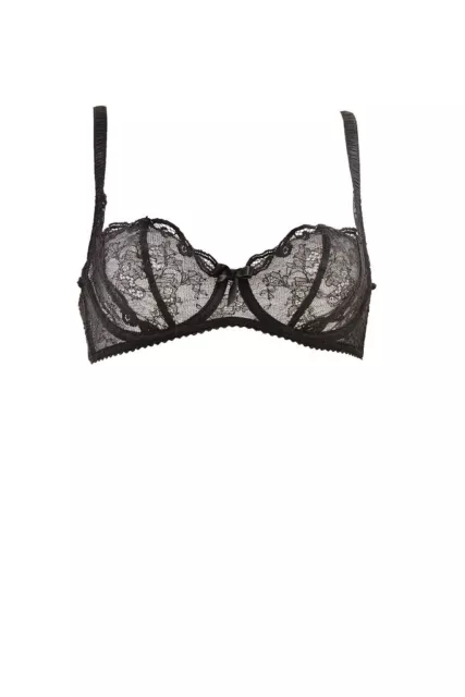 AGENT PROVOCATEUR Womens Bra Elegant Lace Black Size UK 34B