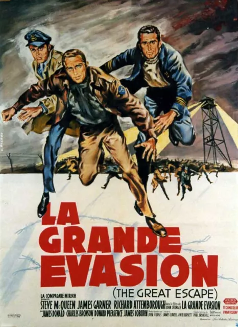 affiche du film GRANDE EVASION (LA) 60x80 cm Entoilée