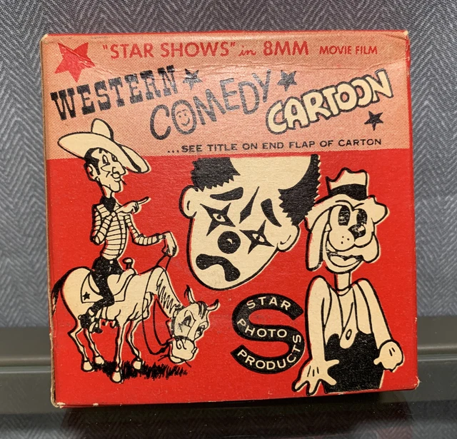 WESTERN COMEDY DIBUJOS ANIMADOS Playful Pups (Whimseyland) de colección 8 mm película casera muda