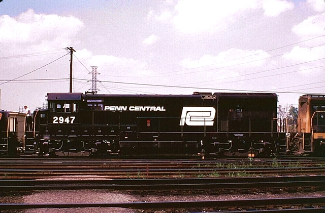 Duplicate Slide Penn Central U-23B #2947 Kansas City, Missouri July 2, 1969