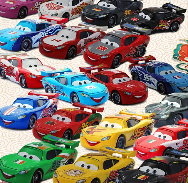 Toy 1:55 Car Kids Diecast McQueen Disney Cartoon Pixar Cars National Maikun