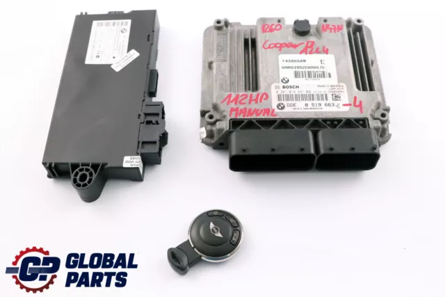 BMW Mini Cooper D ALL4 R60 N47N Stuergerät ECU Kit DDE 8519663 CAS3 Schlüssel