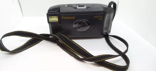 Polaroid Captiva SLR Auto Focus Film Camera With Strap Untested Sold As Is