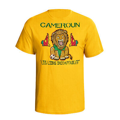 T-shirt calcio camerun coppa del mondo uomo donna bambini Africa kit leoni regalo 2022