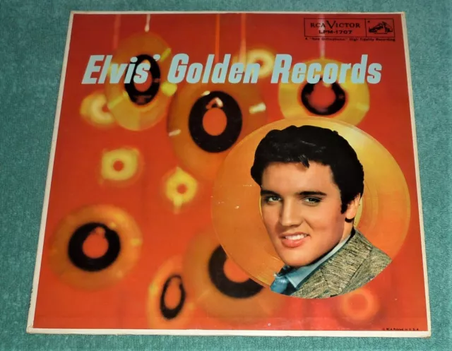 VINYL LP by ELVIS PRESLEY "ELVIS' GOLDEN RECORDS" (1958) RCA LPM 1707 RE / ROCK