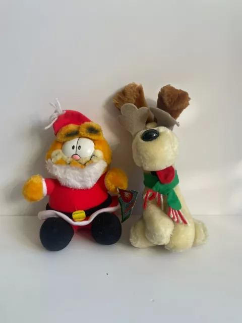 Vintage Garfield and Odie Plush Set McDonald's Premium 1990