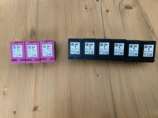 Hp 301 empty ink cartridges X 9