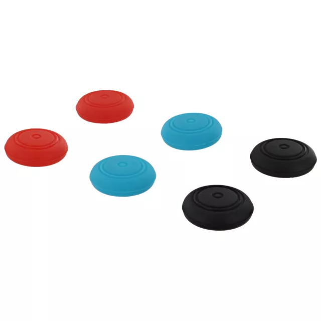 ZedLabz silicone thumb grip caps for Nintendo Switch joy-con 6 pk multi colour