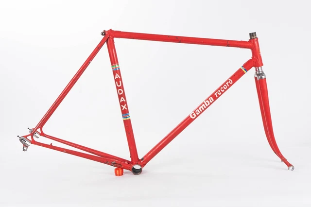 Cadre De Vélo De Route Vintage DAZZAN 57 - Acier, Taille L, Bleu, 700c - New Old Stock