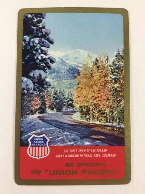 Union Pacific Railroad - Be Specific Say Union Pacific Single Playing Card