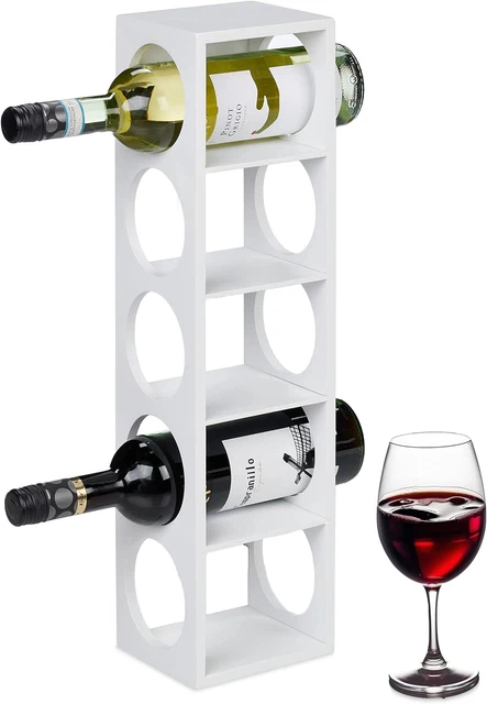 Portabottiglie Vino In Metallo - Cantinetta Per 7 Bottiglie, Design Circolare - Foto 8