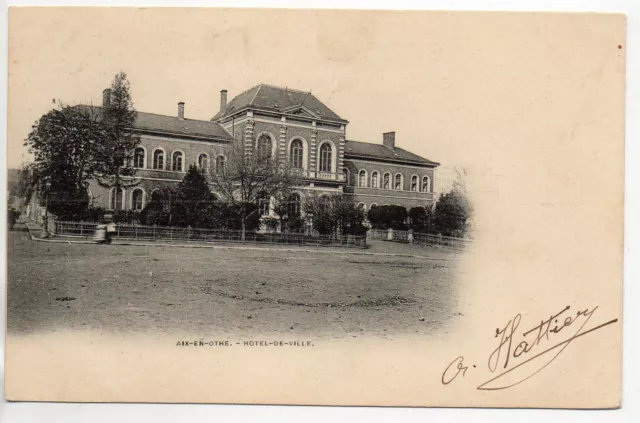 AIX EN OTHE - Aube - CPA 10 - la mairie - l ' hotel de ville