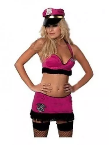 Ann Summers POLICE OFFICER FLIRTY Pink Costume Outfit /  Hen Party Fancy Dress