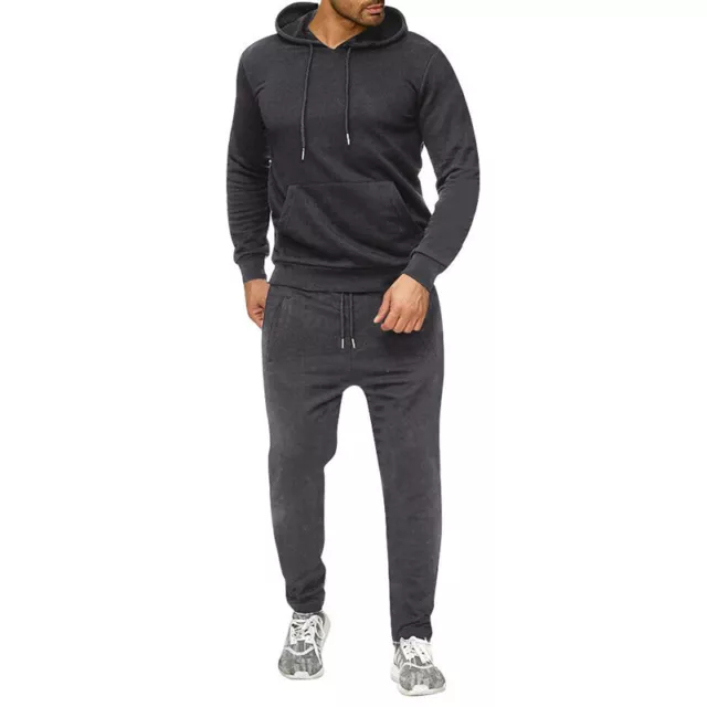 New Mens Tracksuits Set Cool Hoodie Bottom Top Hooded Sweatshirt Sets 7 Colours