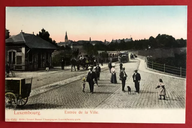 AK LUXEMBOURG um 1910 Entrée de la Ville mit Pferdefuhrwerk  ( 70999