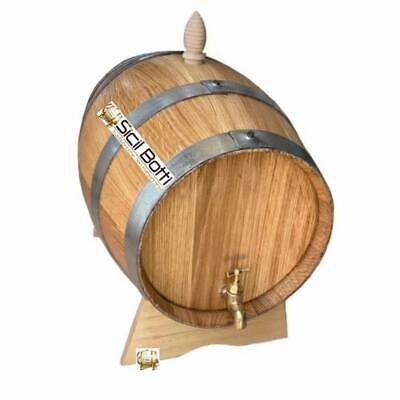 Botte Botti rovere da 5 litri lt spessore doghe 2.3 cm RUBINETTO ottone 