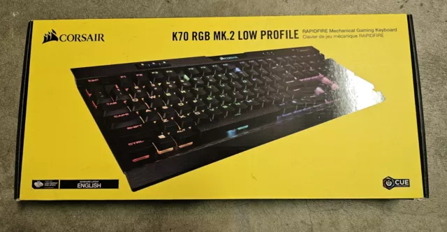 CORSAIR - K70 RGB MK.2 LOW PROFILE RAPIDFIRE Full-size Wired Mechanical...