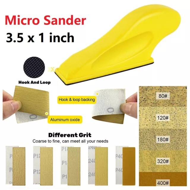 50/100Pcs Sandpaper Mini Sander Abrasive Pad Sanding Pad DIY Furniture Finishing