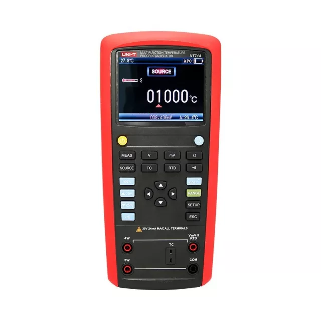 UNI-T UT714 Calibratore di processo multifunzione per temperatura, misuratore di temperatura