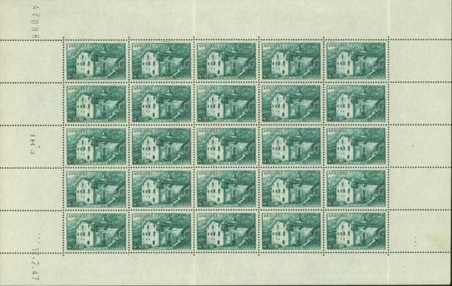 Andorra 1947- French Andorra- MNH stamps. Mi Nr.: 115. Sheet of 25.(EB) AR-01236