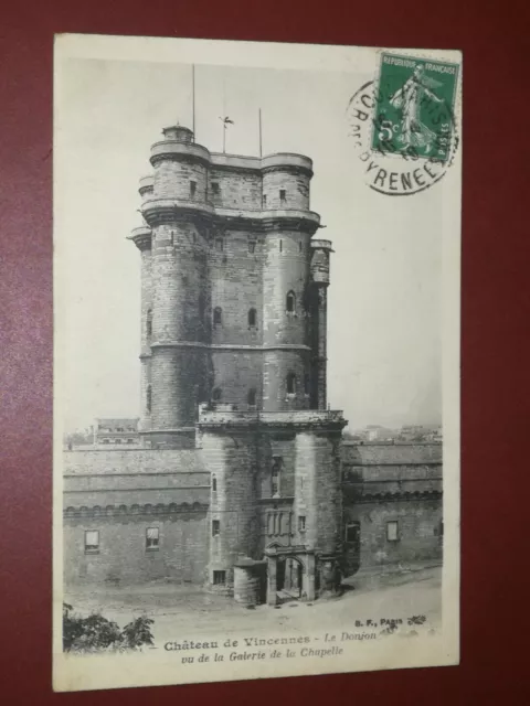 CPA - 94 - Château de Vincennes - Le Donjon seen from the Galerie de la Chapelle