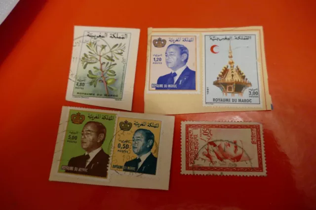 6 Morocco Africa postage stamps - philately postal