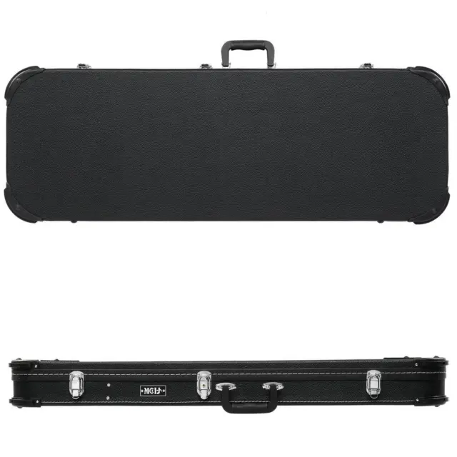 Electric Guitar Square Lockable Wood Hard Case Wooden Hard-Shell Fits 39-Inch