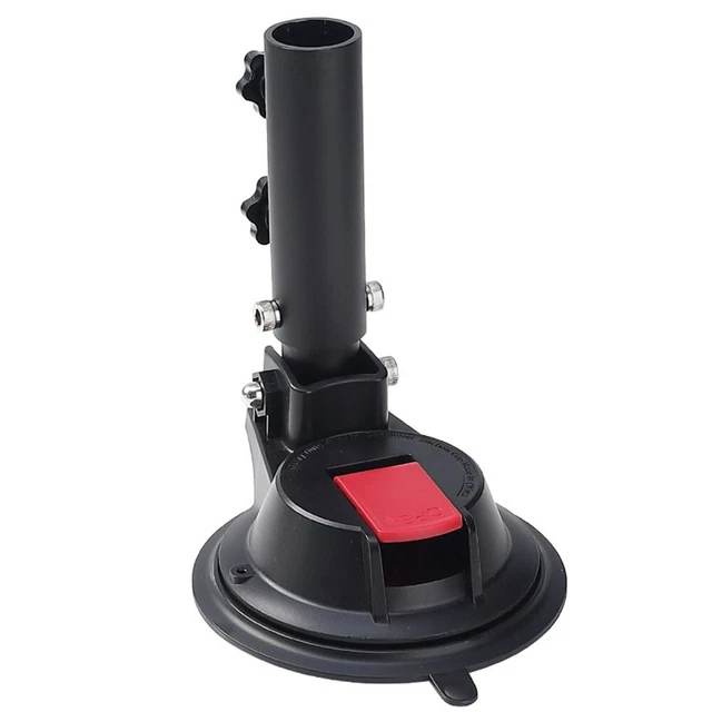 Porte-drapeau à Ventouse Pour Voiture – Mât Acier Inoxydable 50 Cm – Fixation Solide, Résiste Au Vent – Pour Capot, Vitre