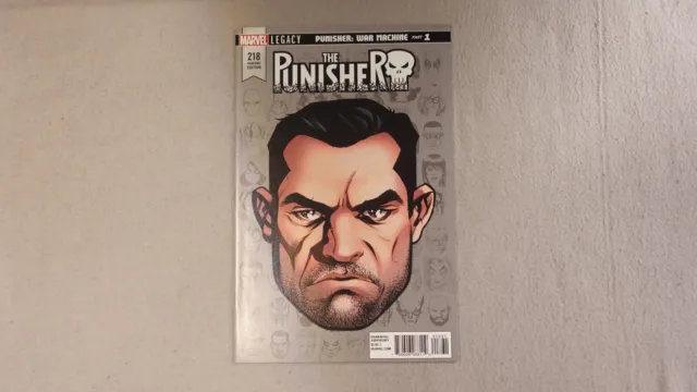 Punisher, The #218 Variant 1st cameo app of the Punisher War Machine armor 2018