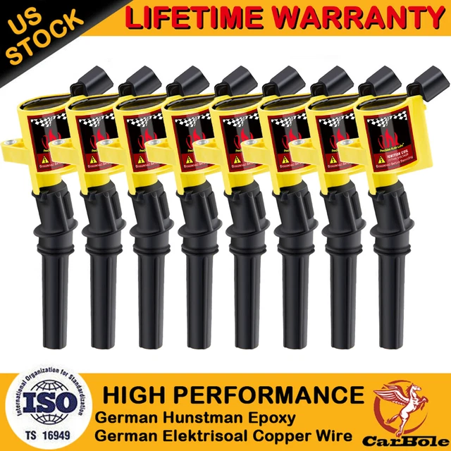 8 PACK IGNITION Coil Ford F150 Expedition 5.4L 6.8L V8 DG508 2000 2001