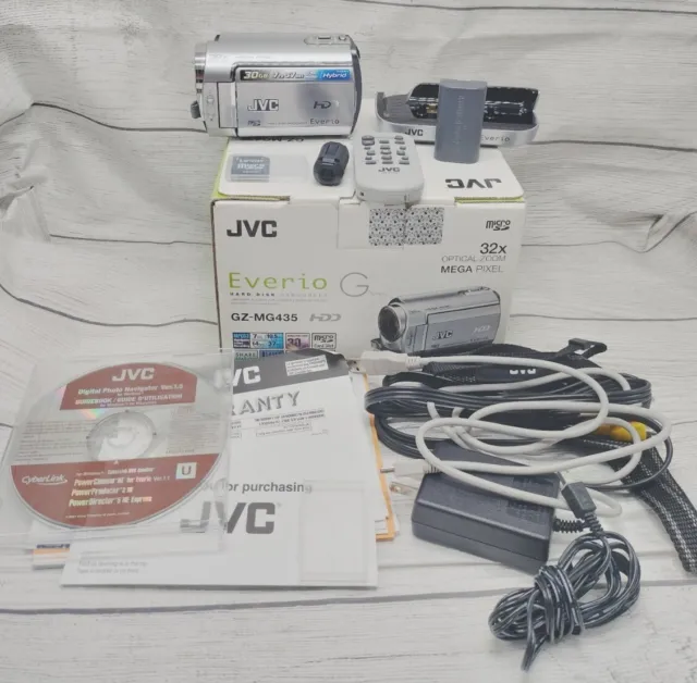 JVC Everio GZ-MG435 Hard Disk Camcorder 32x Optical Zoom Micro SD 30GB