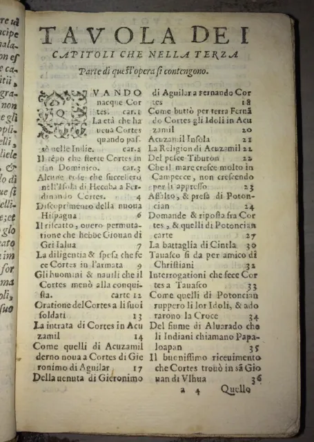 Mexique.f. Cortès. Traduction  Italienne De L'ouvrage De Lopez De Gomara.1576. 3