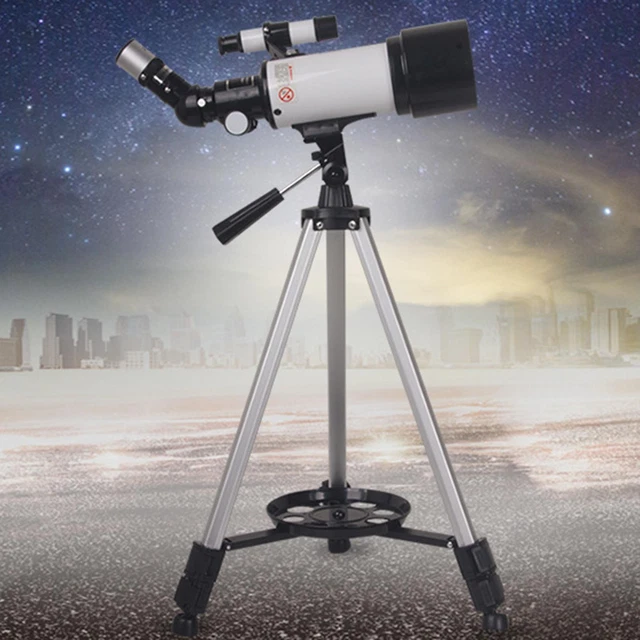 Télescope à distance focale de 70 mm d'ouverture de 400 mm avec trépied pour