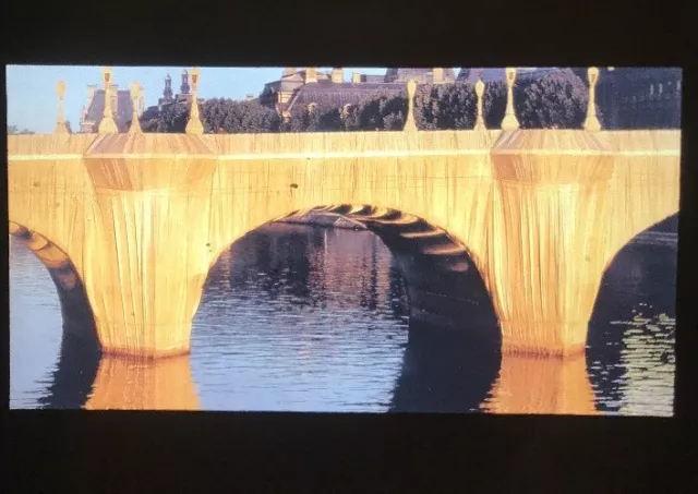 Christo “Pont Neuf Wrapped” 35mm Environmental Modern Art Slide