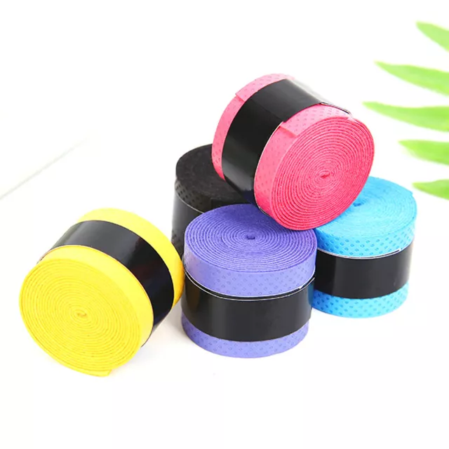 5x Anti Slip Racket Over Grip Roll Tennis Badminton Squash Handle Tape Rando SN❤