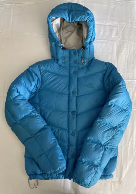 The North Face Women’s Puffer Jacket 700 Series Down Fill Hooded Blue Sz S