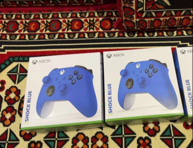 New! Original Microsoft Xbox Series X S One PC Controller Wireless Shock Blue