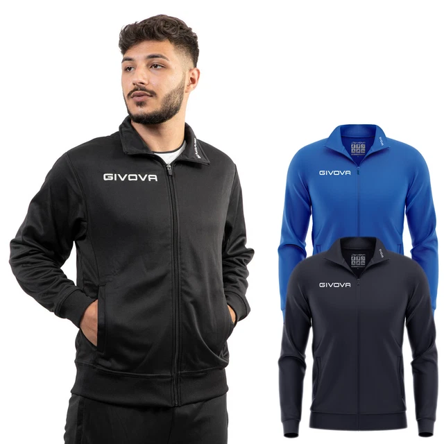 Felpa Uomo Givova Maglia Invernale Maglione Pullover Casual Sport Running VEQUE