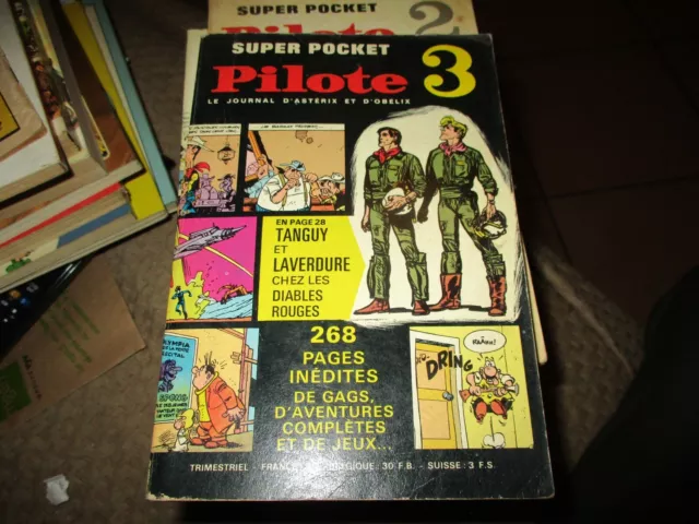 PILOTE SUPER POCKET  N°3 1969 BLUEBERRY TALON  TANGUY LUCKY LUKE  ASTERIX  tbe+