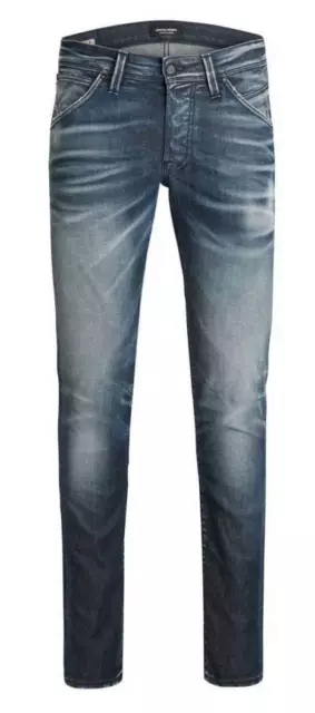 Jack & Jones Pantalon Homme Jeans Neuf Bleu Denim W 29 30 32 34