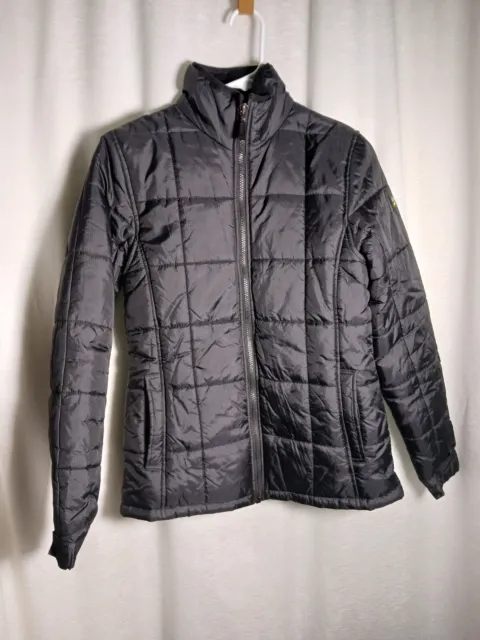 Dkny Jns Black Petite Pillow-Collar Puffer Coat Jacket Zip Winter Cold Weather
