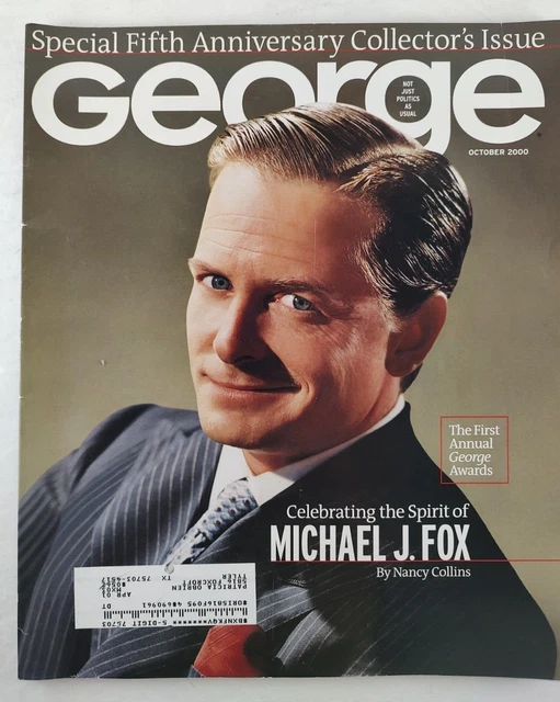 October 2000 VINTAGE GEORGE MAGAZINE October 2000 Michael J Fox Cover £25.78 ...