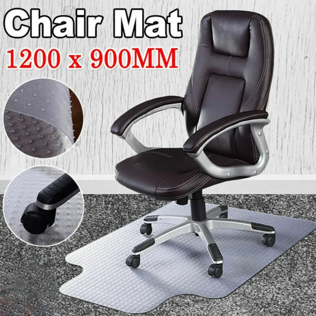 Clear Office Chair Mat Carpet Floor Protectors PVC Home Room Computer Work Mats