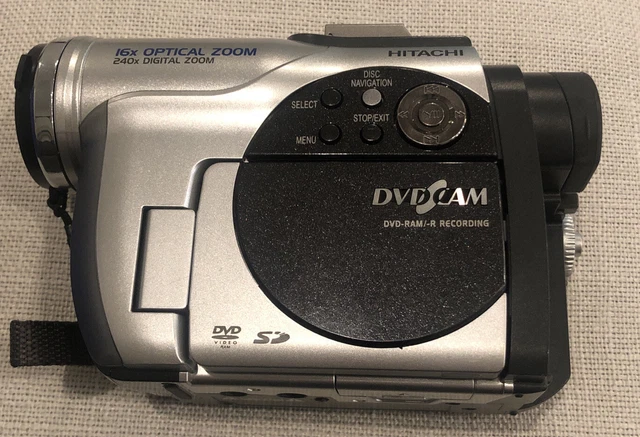 HITACHI DVD CAM DZ-MV730A Mini DVD RAM. 16x zoom óptico.  SIN PROBAR